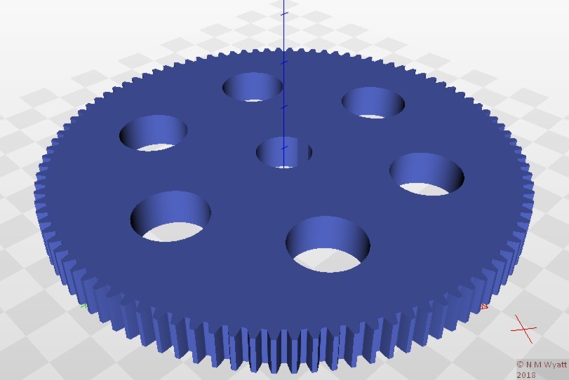 100T 1 mod Mini Lathe Changewheel