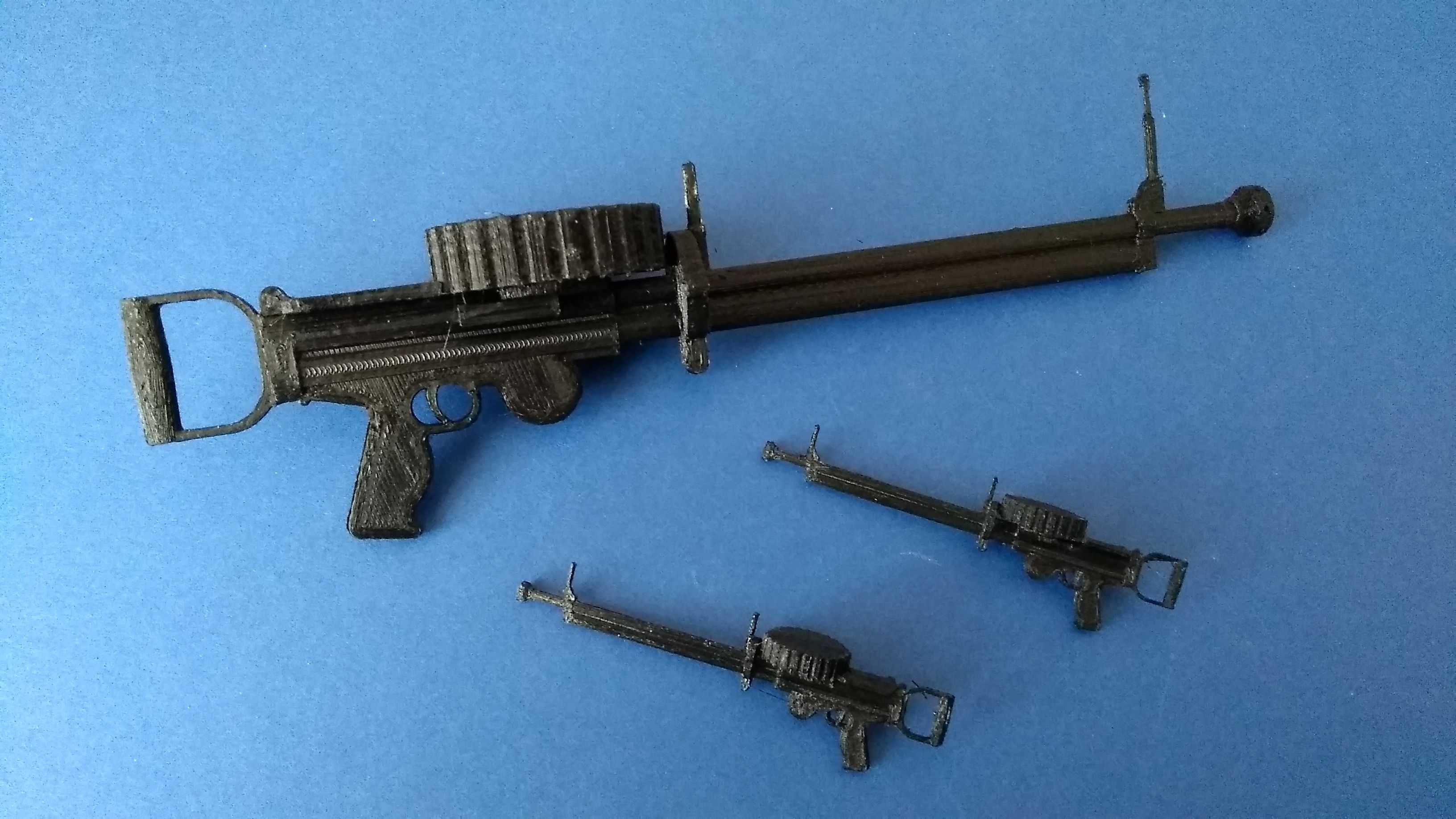 Lewis gun three prints