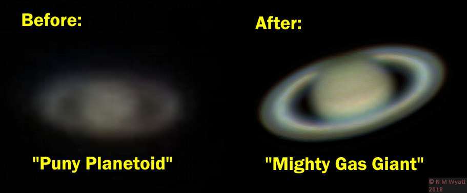 Puny Planetoid, Mighty Gas Giant