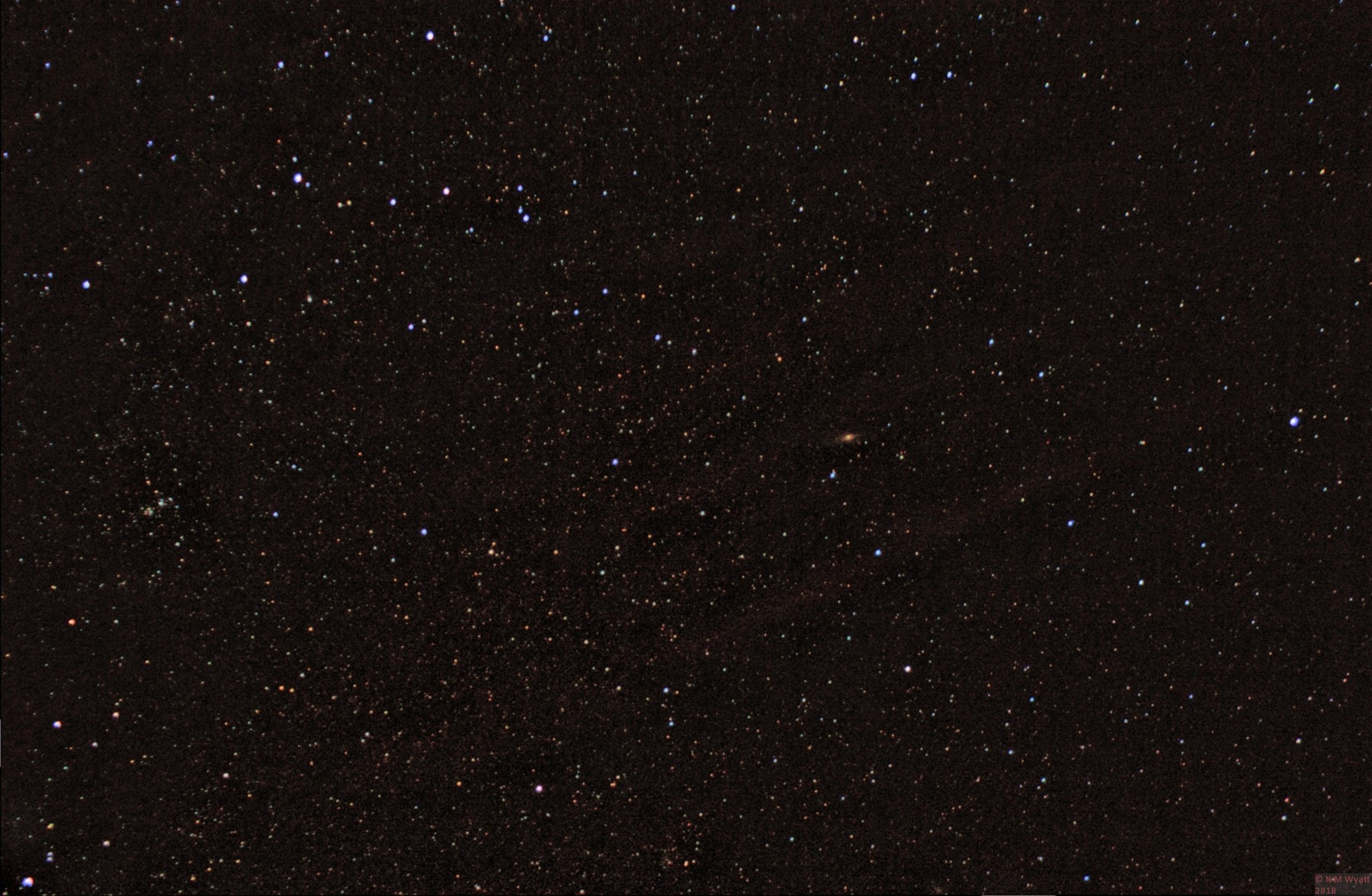 Constellations Andromeda and Cassiopiea, with the Andromeda Galax