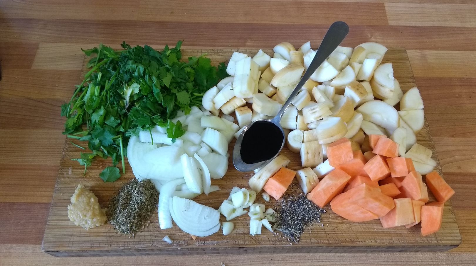 Parsnip soup ingredients