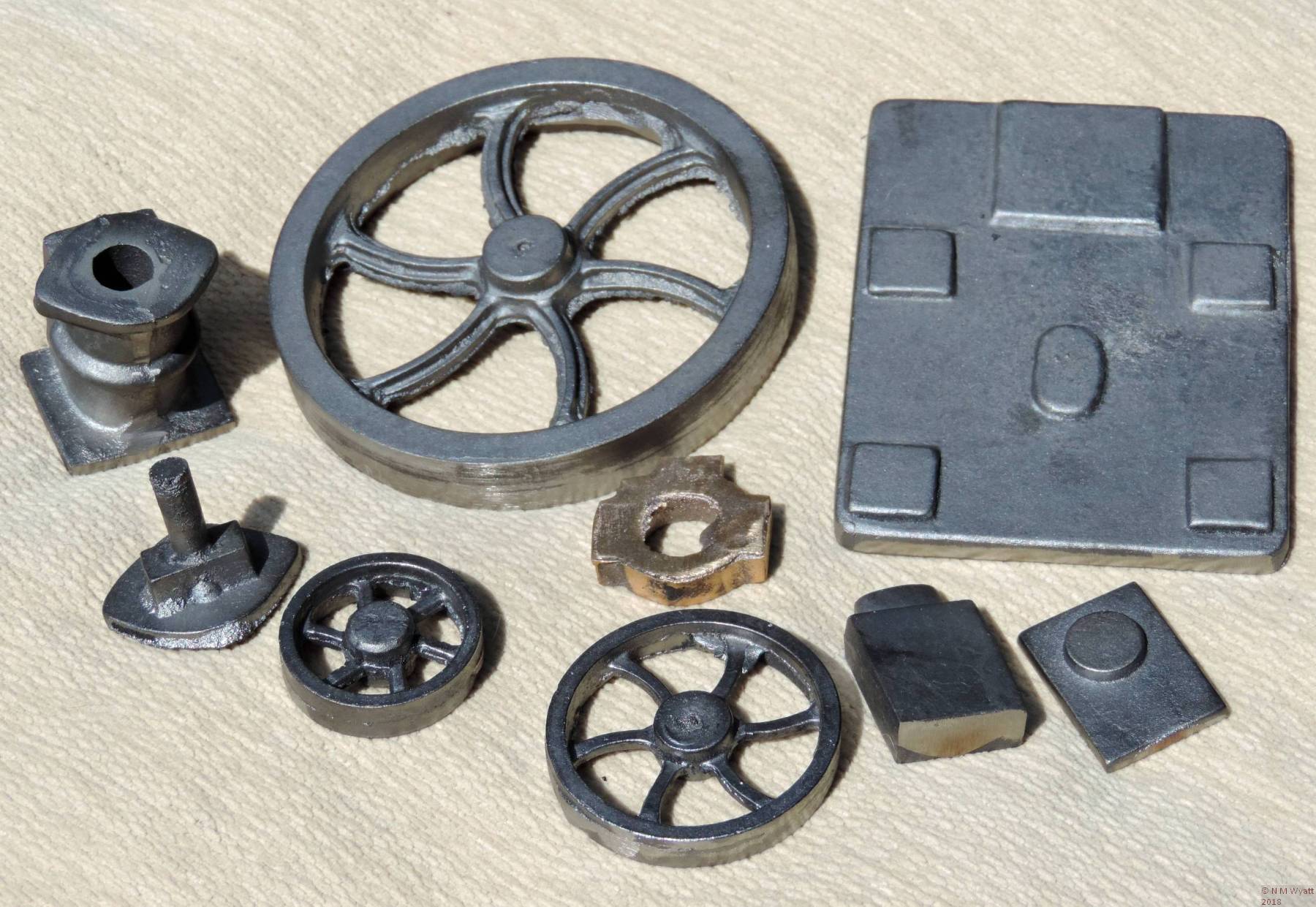 Castings for a 1:12 Vertical steam engine