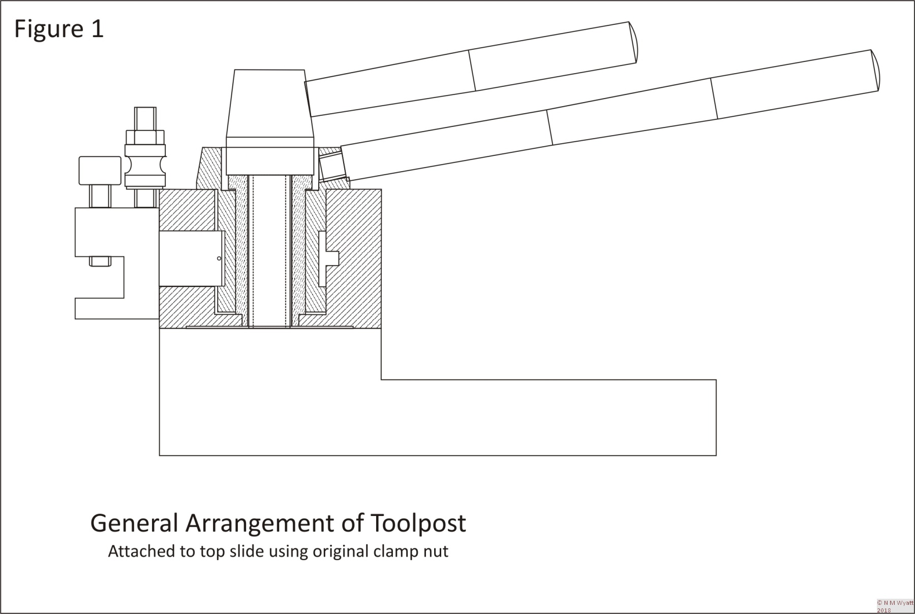 General Arrangement of Quick Change Toolpost